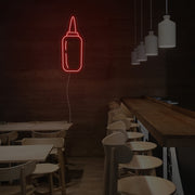 Sauce Bottle Neon Sign For Kitchen