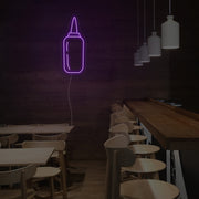 Sauce Bottle Neon Sign For Kitchen