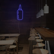 Sauce Bottle Neon Sign For Kitchen