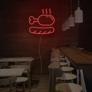 Sausage And Chicken Leg Neon Sign