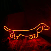 Sausage Dog Red Neon Sign