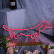 Sausage Dog Red Neon Sign