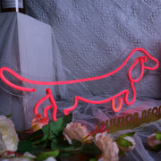 Sausage Dog Red Neon Sign