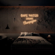 Save Water Neon Sign