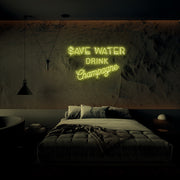 Save Water Neon Sign