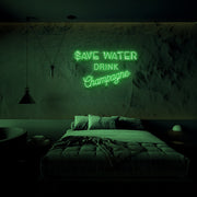 Save Water Neon Sign