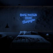 Save Water Neon Sign