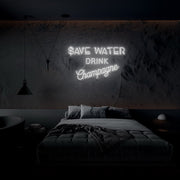 Save Water Neon Sign