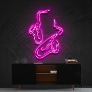 Saxophones Neon Sign