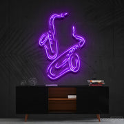 Saxophones Neon Sign