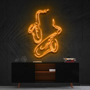 Saxophones Neon Sign