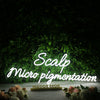 Scalp Micro Pigmentation White Neon Sign