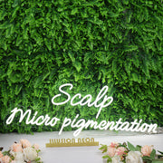 Scalp Micro Pigmentation White Neon Sign