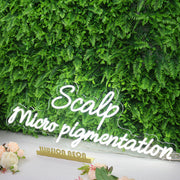 Scalp Micro Pigmentation White Neon Sign