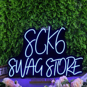 Sck6 Swag Store Blue Neon Sign