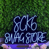 Sck6 Swag Store Blue Neon Sign