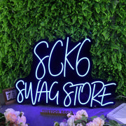 Sck6 Swag Store Blue Neon Sign