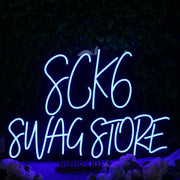 Sck6 Swag Store Blue Neon Sign