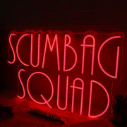 Scumbag Squad Red Neon Sign