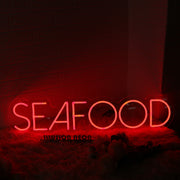 SEA FOOD Red Neon Sign