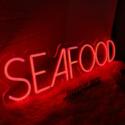 SEA FOOD Red Neon Sign