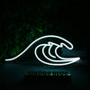 Sea Waves White Neon Sign