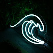 Sea Waves White Neon Sign