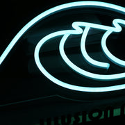 Sea Waves White Neon Sign