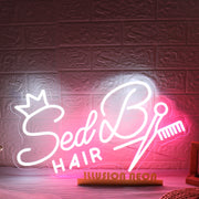 Sed B Hair Custom Neon Sign