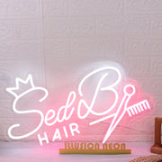 Sed B Hair Custom Neon Sign