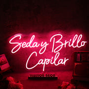 Seday Brillo Capilar Red Neon Sign