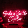 Seday Brillo Capilar Red Neon Sign