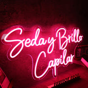 Seday Brillo Capilar Red Neon Sign