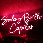 Seday Brillo Capilar Red Neon Sign