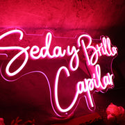 Seday Brillo Capilar Red Neon Sign