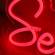 See Bilinggiie Red Neon Sign