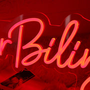 See Bilinggiie Red Neon Sign