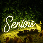 Seniors Yellow Neon Sign