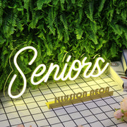 Seniors Yellow Neon Sign