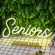 Seniors Yellow Neon Sign