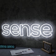 Sense White LED Neon Sign