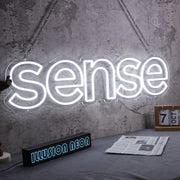 Sense White LED Neon Sign