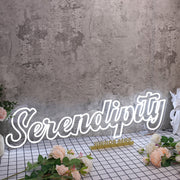 Serendipity White Neon Sign