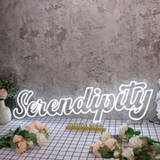 Serendipity White Neon Sign