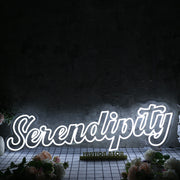 Serendipity White Neon Sign