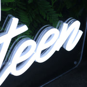 Seven Nineteen White Neon Sign