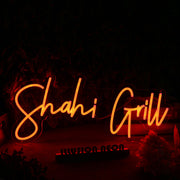 Shahi Grill Orange Neon Sign