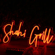 Shahi Grill Orange Neon Sign