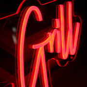 Shahi Grill Orange Neon Sign