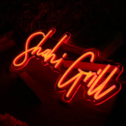 Shahi Grill Orange Neon Sign